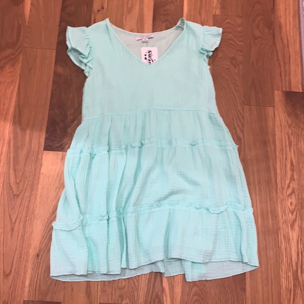 A mini dress